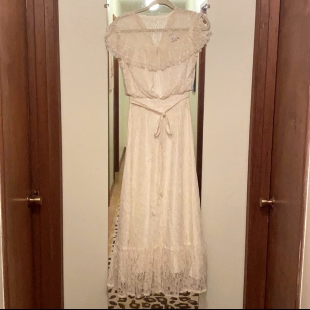 Gunne Sax lace maxi dress - Picture 4 of 4